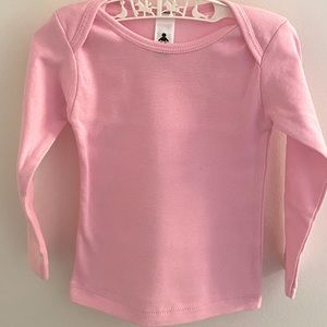 New! Long Sleeve Cotton  T - Pink